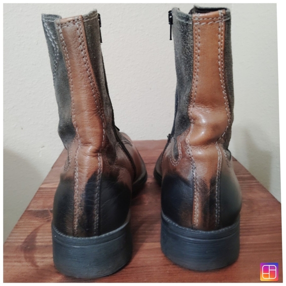 Aldo Brown and Black Cowboy Western Boots Size 41 - Picture 4 of 6